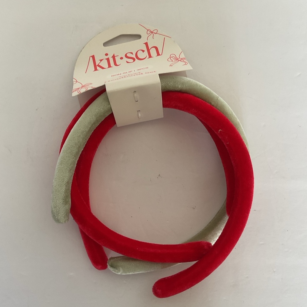 Kitsch Velvet Headband Set NWT